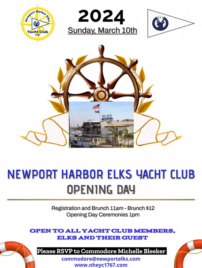newport harbor yacht club opening day 2023